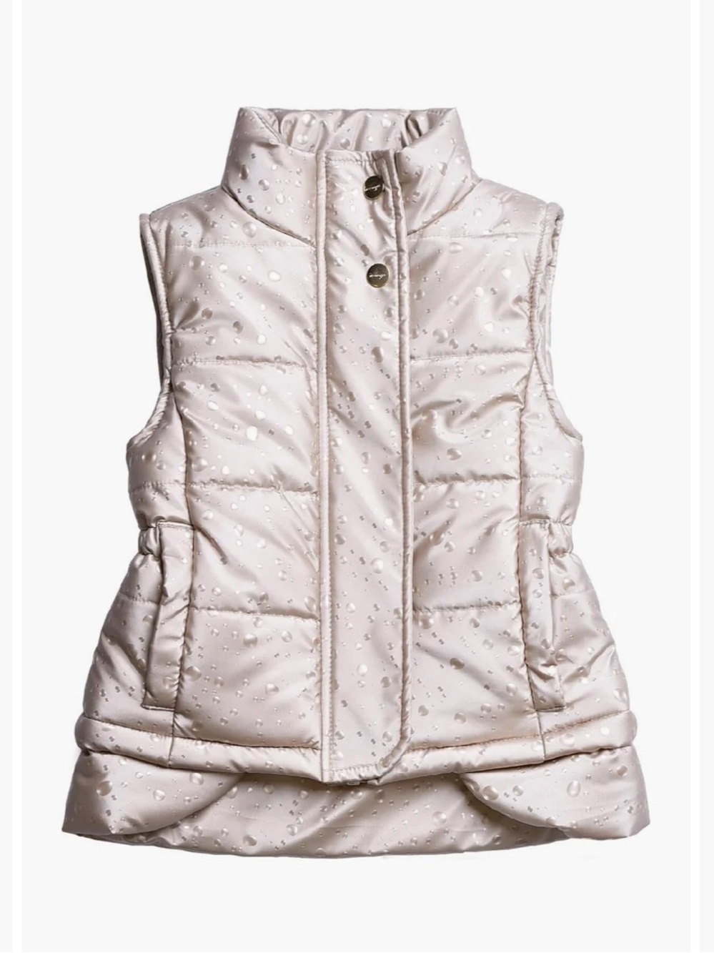 Imoga “Freddie” Gold Quilted Puffer Vest NWT Size 10